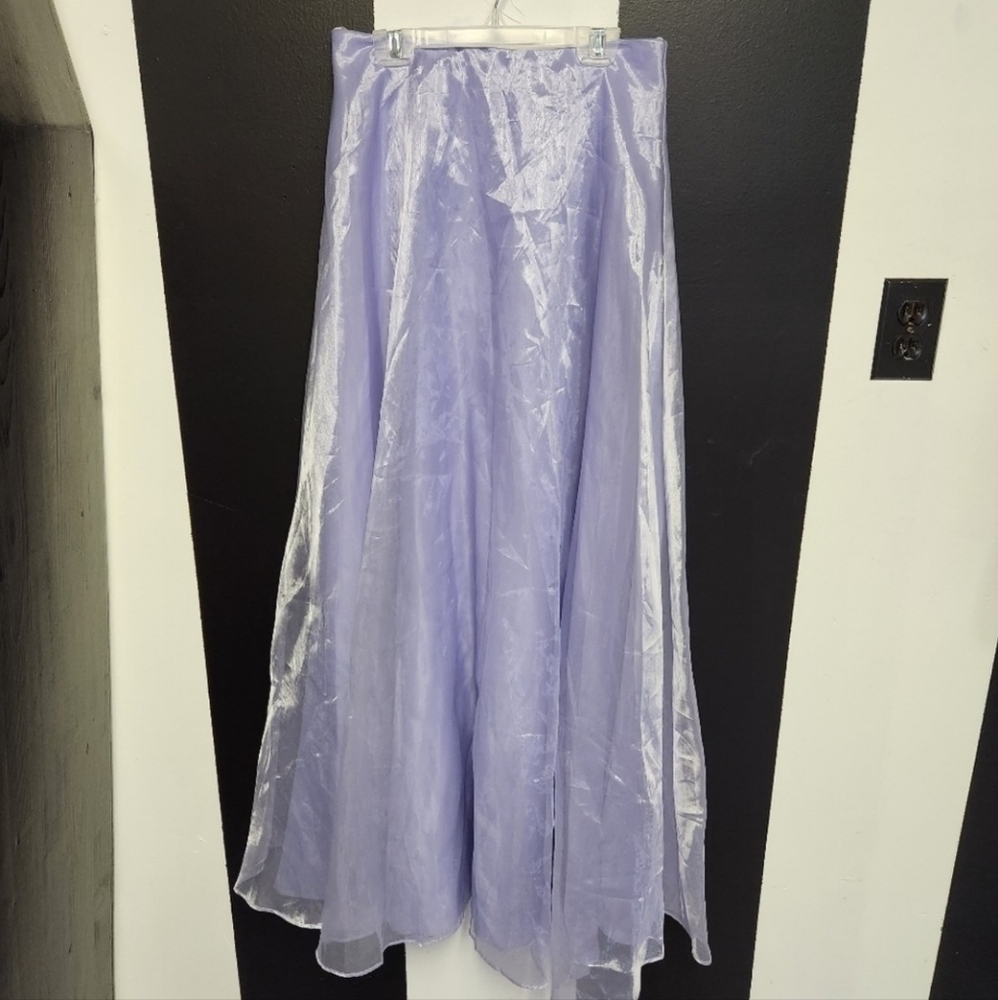 Lavender Iridescent Maxi Skirt